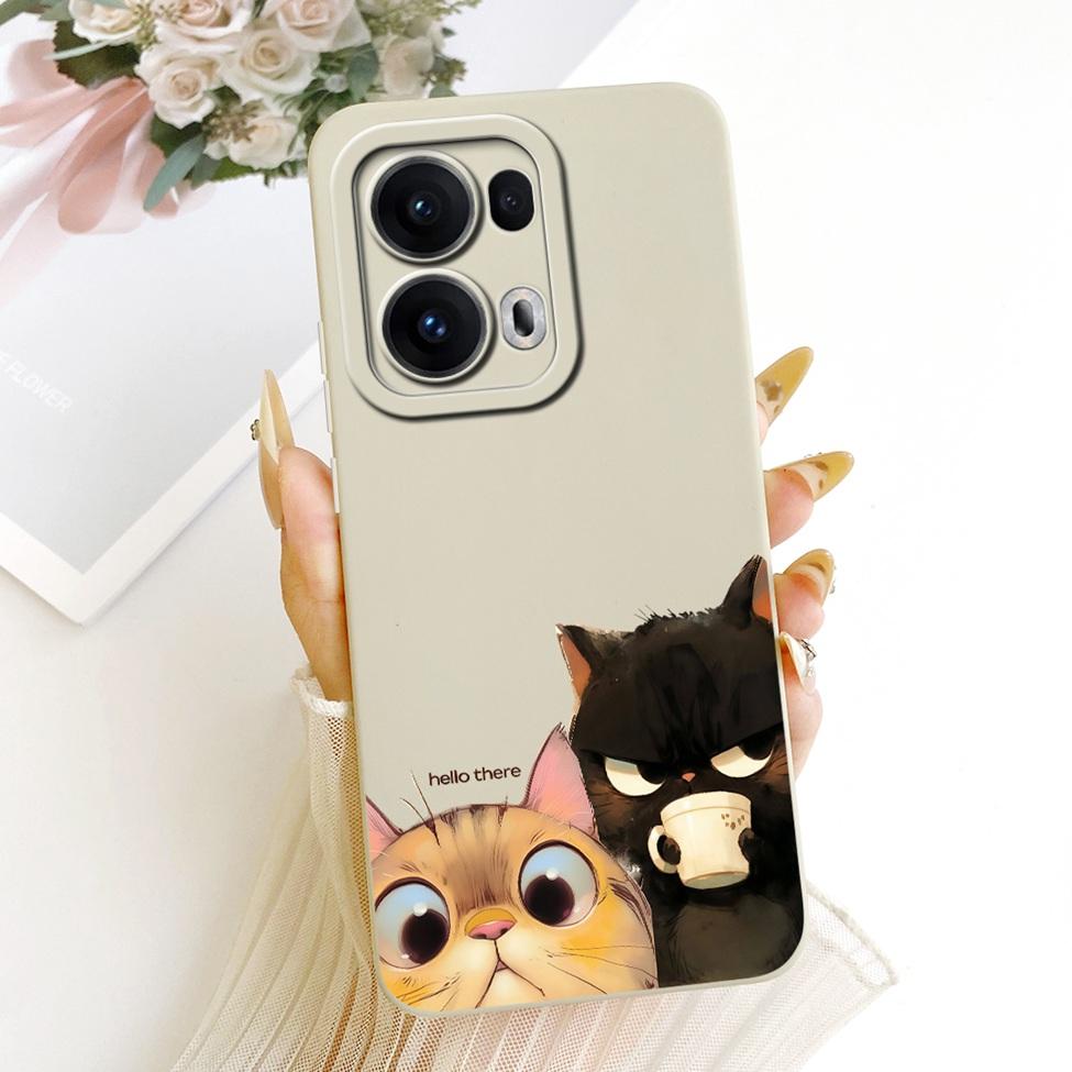 Чехол для Oppo Reno 13 Pro Силиконовый Роскошный Модный Крутой Кавайный Милый Расписной Чехол для Oppo Reno13 Pro CPH2697 PKK110 Корпус