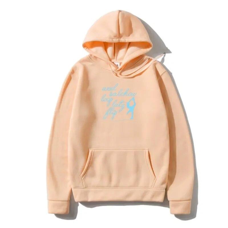 Figure Skating Cute Jumperms & Skater on Iceif Unisex's Outerwear2022 fashionable Brand 208%cotton Printed Round N