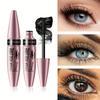 Black Waterproof Curling Mascara Intense Wear Smudge-Free Sweat-Resistant Volumizing Lengthening Eyelash Makeup for All-Day Bold Definition