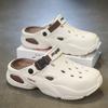 Hole Shoes Men's Trendy Summer Wear Casual Slippers Sports Driving Two Wear Teenagers Beach Sandals 2025 New