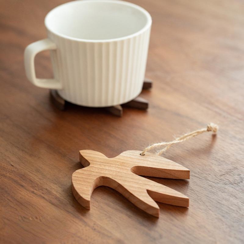 1шт Ins простое настенное украшение японская ласточка многофункциональный деревянный блок подвесное украшение