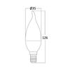 Ampoule LED bougie 5W (Eq.35W) E14 3000K