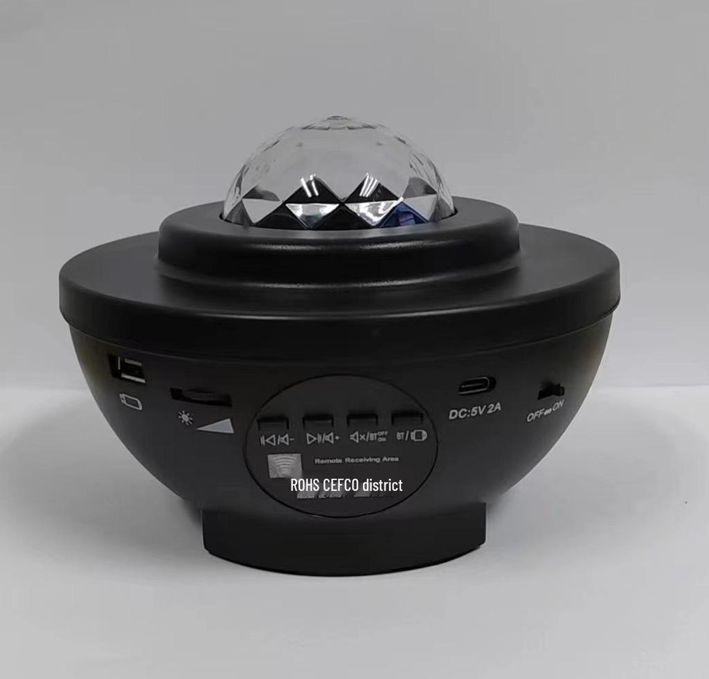 Bluetooth-проектор «Звездное небо» с USB и пультом дистанционного управления - Лазерное световое шоу для создания атмосферы в спальне