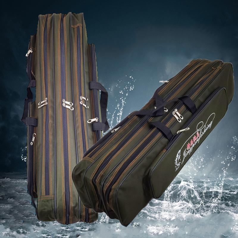 Утолщенная 3-слойная сумка для удочки 80/90/100/120 см, противоизносная сумка для рыбалки, парусиновая трехслойная рыболовная снасть, сумки для рыбалки
