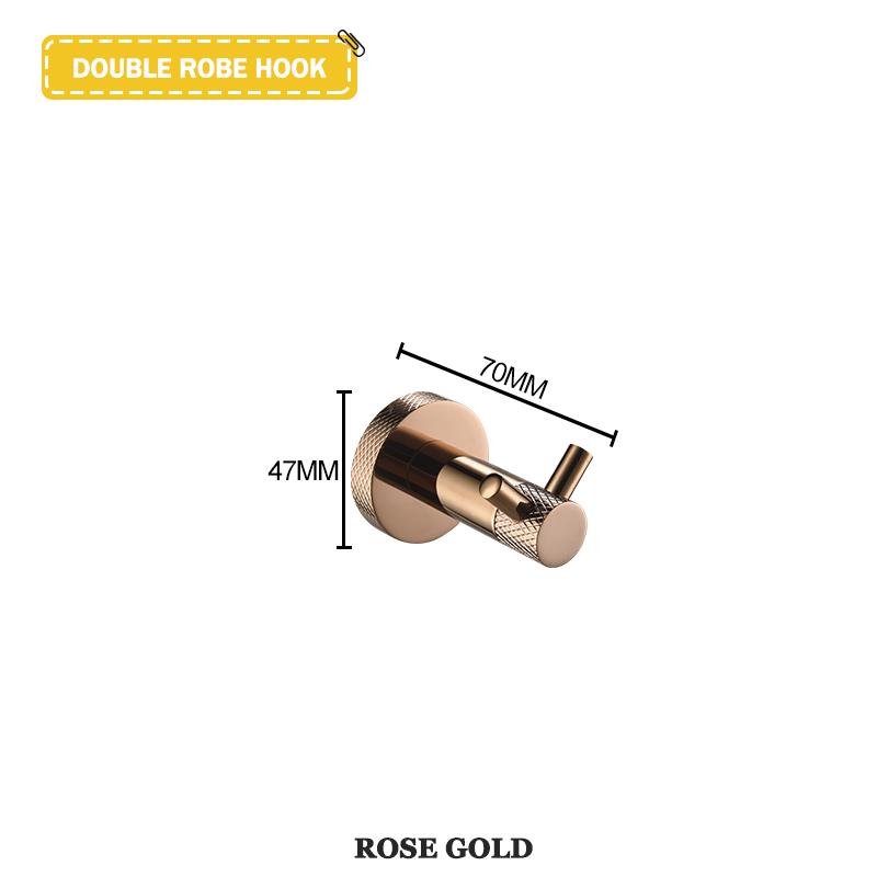 Настенная вешалка для полотенец из нержавеющей стали цвета розового золота, держатель для туалетной бумаги, вешалка для полотенец, крючок для халата, подстаканник, аксессуары для ванной комнаты