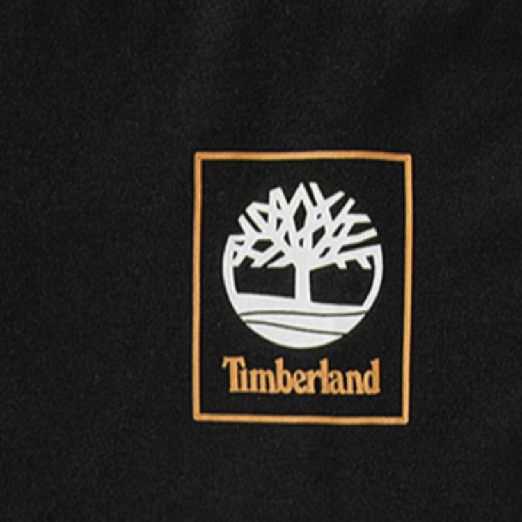 Timberland Повседневная дышащая футболка с принтом, свободного кроя, с круглым вырезом и короткими рукавами, мужская, черная A27JJ-001