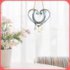 Lucky Love Wind Chime Horseshoe Retro Wind Chime Heart Shaped Wind Chimes With Steel Nails For Garden, Patio