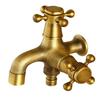 Европейский антикварный кран двойного назначения стиль швабра кран для бассейна ванная комната настенный уличный садовый кран латунь винтажный универсальный Repl