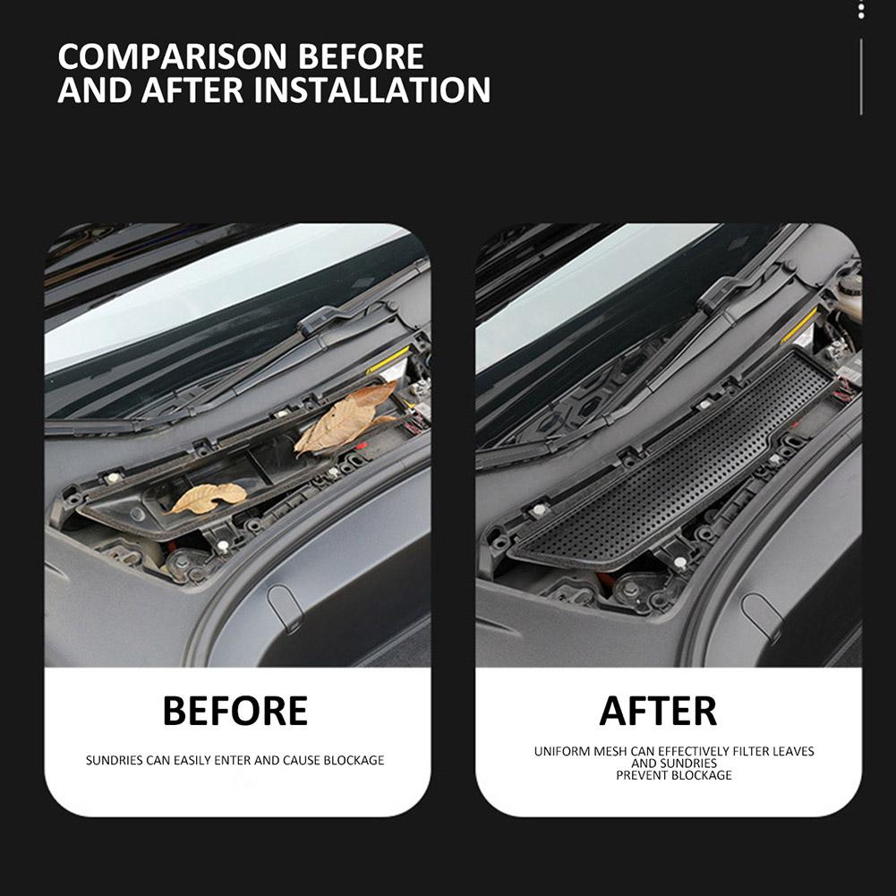 Накладка на воздуховод для предотвращения пыли, фильтр забора воздуха для кондиционера автомобиля, фильтр забора воздуха, впускной воздушный фильтр для Tesla Model 3 2017-2020