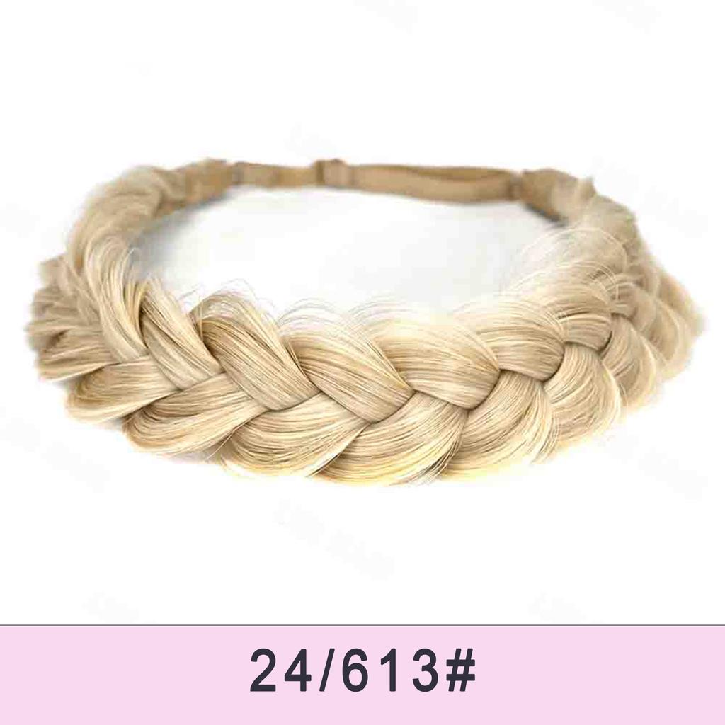 MISS WIG Регулируемая плетеная повязка на голову ручной работы - высокотемпературный головной убор из натурального волокна для женщин