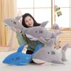 60~100 см милая серо-голубая плюшевая игрушка-акула, мягкая морская подушка-рыба, игрушки для детей, подарки на день рождения для девочек, декор