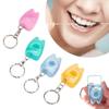 Cleaning Oral Care Tool Dental Floss Hygiene Health Interdental Brush Flat Line Tooth Keychain