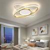 Ceiling Lights Modern Simple Living Room Bedroom Study Golden Acrylic Chandelier Indoor Lighting Decor Fixtures