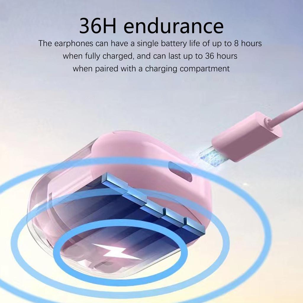 Беспроводные Bluetooth-наушники Air31 вкладыши с цифровым дисплеем, прозрачный кейс для мобильных устройств