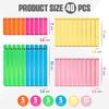 40 PCS Food Bag Clips, Color Mixing Chip Bag Clips in 3 Sizes, Kitchen Sealing Clips with Curved Design, Plastic Bag Clips for Food, Chip, Snack,