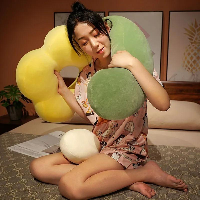 Милая подушка-цветок, подушка для ног для спящей девушки, прикроватная подушка, подушка для кровати в спальне, длинная подушка для сна на боку