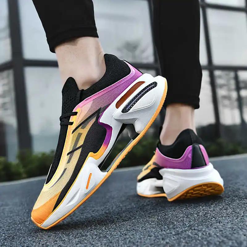 Thick Bottom Chunky Retro Basketball Shoes For Men Running White Vulcanized Sneakers Sports Tennis Teni Best-selling