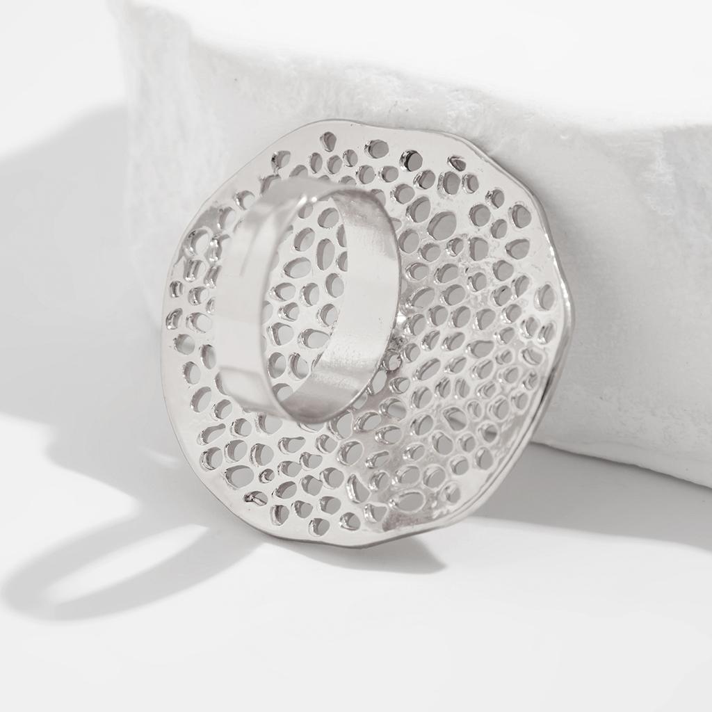 Повседневный стиль круглое полое кольцо из сплава старинный золотой цвет модные нерегулярные винтажные цветочные геометрические кольца на костяшки пальцев