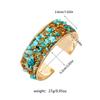 Zircon Cuff Bangles Stone Exaggerated Bracelet Fashion Wide Open Bangle  Women