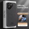 Luxury Business Leather Soft Frame Magnetic Cover For Tecno Pova 7 Pova7 4G 5G Phone Cases Capa