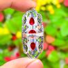 Natural Mozambique Garnet Gemstone 925 Sterling Silver Gift Ring Size 6 A4n74