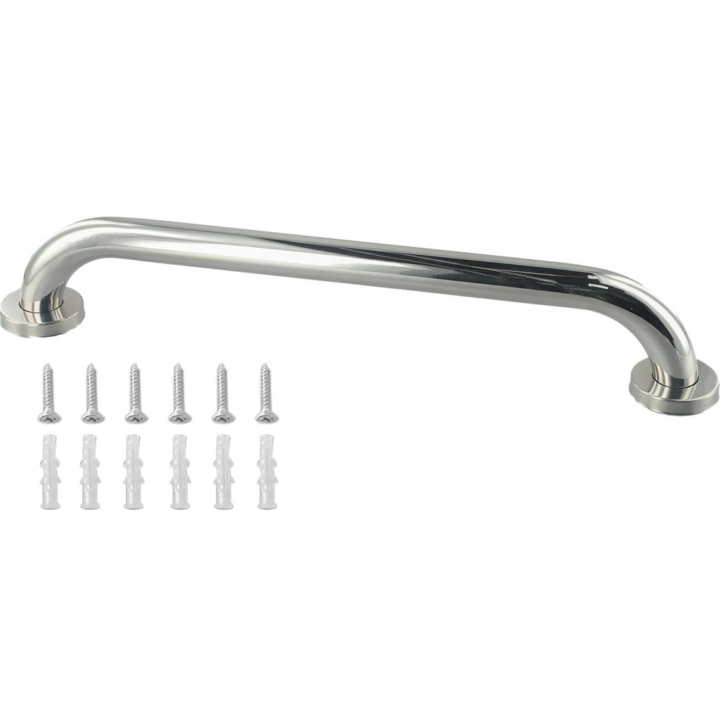 Rail Stainless Steel Silver Handgrip Support Tub Grip 300/400/500mm Shower Bar Bathroom Safety Hand Towel Wall