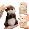 Cute Otter Plush Toy Holding A Fish Otter Plush Keychain Daily Life Bag Hanging As A Christmas Gift
