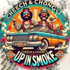 Vintage Cheech  Chongs Up in Smoke s Classic Car Round Metal Tin Sign  Retro Stoner  Comedy Movie Themed Wall Decor fo