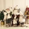 Santa Claus Dolls White Xmas Pendants Merry Christmas Tree Decor For Home Kids Naviidad Presents Noel Gifts Natal