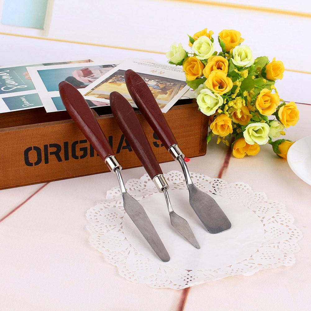 5X Stainless Steel   Knife Scraper Spatula Pro Artist Oil Painting Acrylic