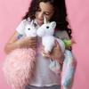 Perfectto Design Unicorn Toys for Girls Ages 3-10 4-Piece Set - Mommy and Baby Plush Toy, Bag, and Doll Blanket. Unicorn Gifts for Girls Ages 3-8,