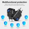 VAORLO 28W Charger Glowing Charging Port Double USB 3.0 Fast Charge For Data Cable EU US Charger Quickly