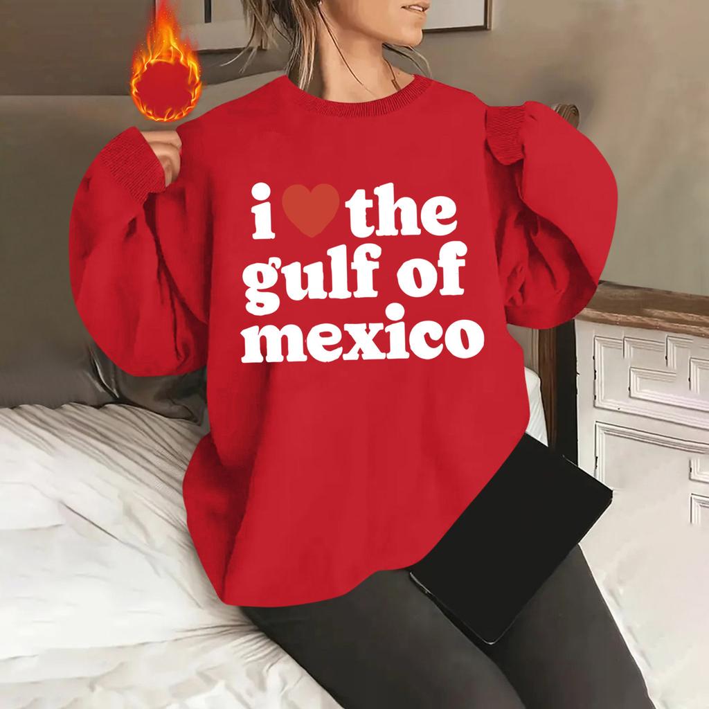 Унисекс офсетный принт круглый вырез свободный свитшот с длинными рукавами