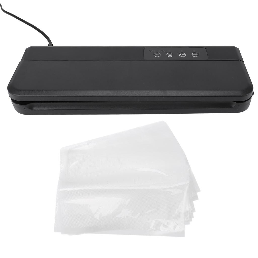 Вакуумный упаковщик Машина для сухой и влажной упаковки Несколько режимов Многофункциональный с 10 вакуумными пакетами Автоматическое сохранение продуктов