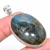 Labradorite Handmade 925 Sterling Silver Jewelry Pendant 2.17" N3u46