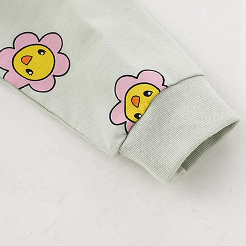 Kids Dress Children Girls Long Sleeve Round Neck Dress