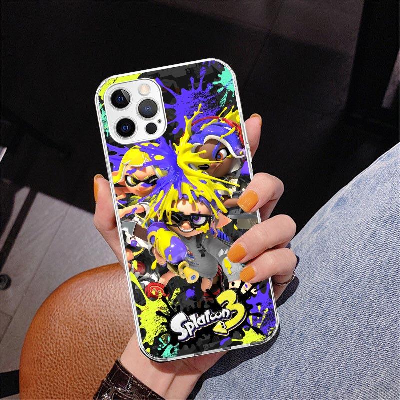 Game S-Splatoons Phone Case For iPhone 13 12 Mini 11 Pro Max XS XR X SE 7 8 Plus 5S 5 6S 6 Gift Print Cover Fundas