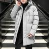 Мужская куртка с хлопковой подкладкой, средней и длинной длины, свободная и объемная куртка с хлопковой подкладкой, молодежная куртка с хлопковой подкладкой, утолщенная куртка с хлопковой подкладкой.