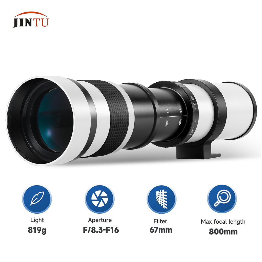 JINTU HD Manual Telephoto Lens 2x Telephoto Lens Nikon D600 D610 D700 D750 D800 D800e D810 D810a D850 D3400 D5000 D5100 D5200 D5300 D5500 D5600 D7100