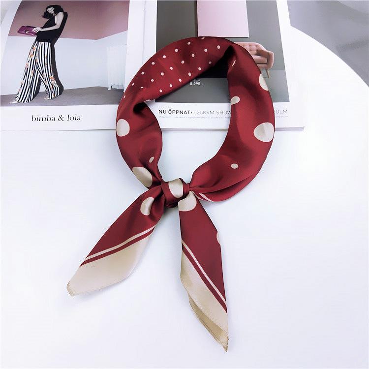 Модный декоративный шарф, повязка для волос, резинка для волос 70, маленький квадратный шарф, шелковый шарф, женский весенне-осенний универсальный маленький шарф, профессиональный шарф