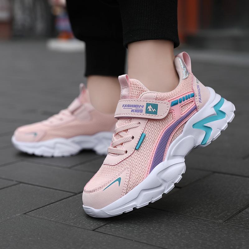 3-15Years Girls Sports Shoes Fashion Breathable Shoe for Boy Lightweight Casual Running Tennis Sneakers