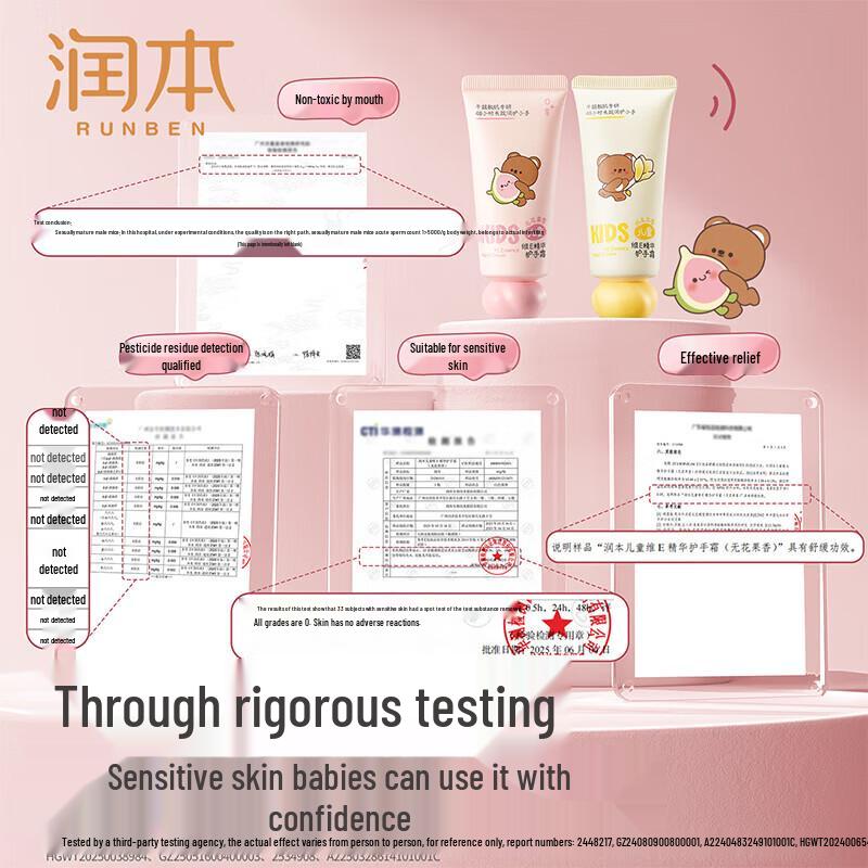 RUNBEN Children's Moisturizing Hand Cream Duo