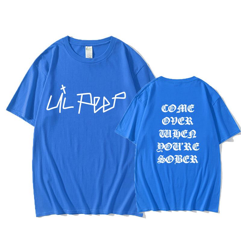 2025 Lil Peep Come Over When You're Sober Tour Concert Vtg Reprint Top T Shirt New Summer Streetwear print Top Cotton T Shirts Men