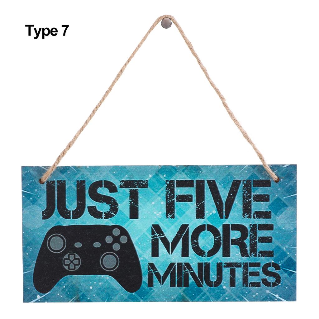Boys Girls Game Ornaments Gaming Room Sign Wood Plaque I'm Gamer Do Not Disturb Hanging Pendant