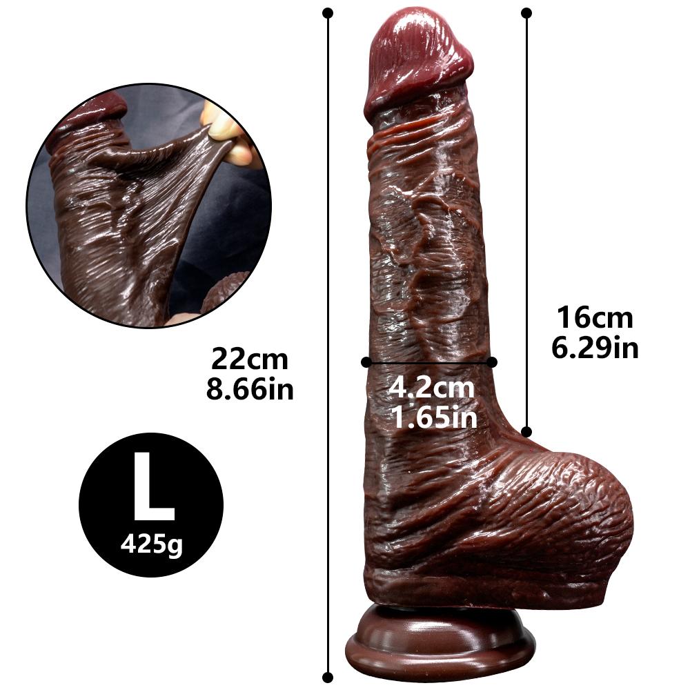 Крупногабаритная имитация настоящего и поддельного дилдо для взрослых, секс-игрушка, увеличенный размер дилдо, средний и высокий класс для пар, секс-игрушка унисекс, анальная пробка для точки G, женская игрушка