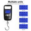 50kg Hanging Digital Pocket Luggage Scale Hook Weight Mini Hanging Scale Portable LCD ABS Hanging Weighting Fishing Hook Balance