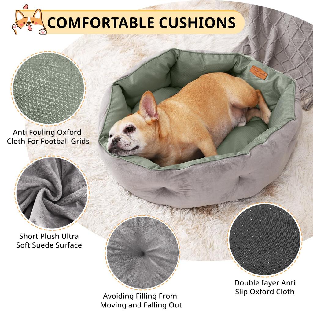 Calibonbon Pet Bed для собак и охлаждения и для средних собак и премиум-товары для животных Кошки, Отопление, Собаки/маленькие кошки, Нескользящий, Моющийся, Зеленый,