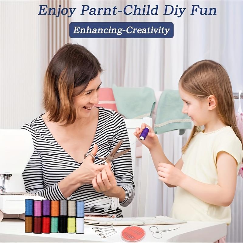 Дорожный швейный набор, брезентовый материал, основные принадлежности для творчества и рукоделия, портативный набор для швейных проектов, швейный набор для быстрого ремонта