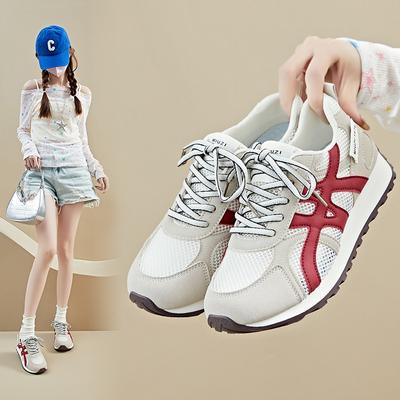 Новые туфли Форреста Гампа для женщин Летом Студенческие Спортивные Дышащие Повседневные Толстая Подошва Высота