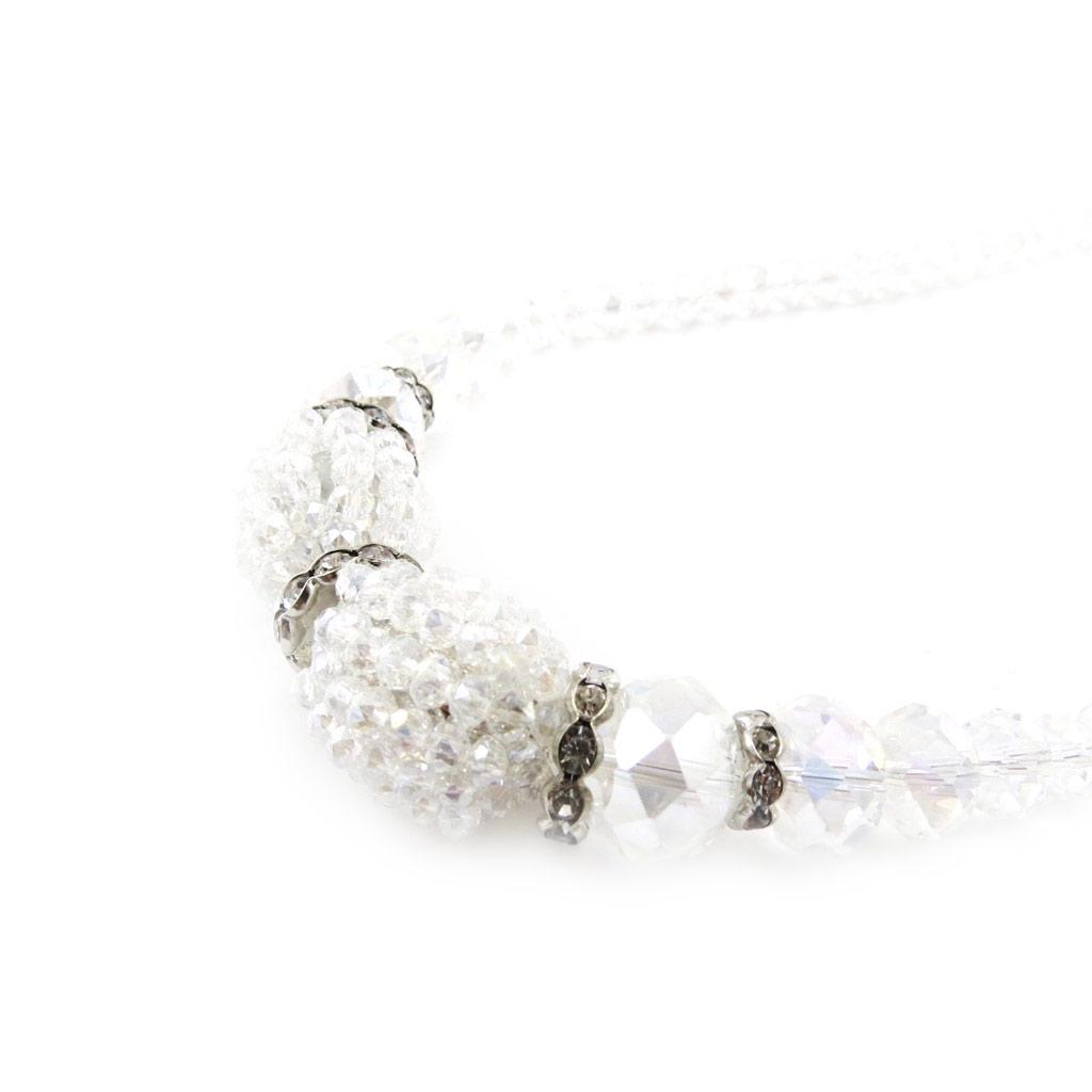 Les Trésors De Lily [J1393] - White 'Sissi' Designer Necklace